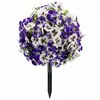 Bouquets de plástico de eucalipto y camelia de Amazon transfronterizos, flores artificiales, decoración del hogar, venta al por mayor de fábrica de flores artificiales