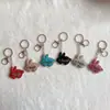 Nuevo Llavero de Conejo Incrustado de Diamantes Colgante DIY para Bolso Regalo Pequeño Llavero Versátil para Coche Accesorios Coloridos