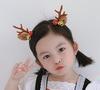 Tocado navideño femenino horquilla par clip niños lindo diadema navideña diadema accesorios para el cabello clip para niña