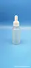 Botella gotero de vidrio esmerilado de punto 10 ml Botella de aceite esencial de hombro redondo Botella vacía pequeña Botella sellada para líquido de esencia