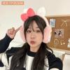 Creativas Orejeras de Peluche de Estrella Lindas Moda Estudiantil Orejeras Combinables Corazón de Niña Invierno Cálido Protección Antihielo para las Orejas Bolsa