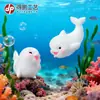 Micro Paisagem Criativa Fofo Feliz Pequeno Golfinho Desenho Animado Boneca Fofa Artesanato de Resina DIY Enfeites Pequenos Decorativos