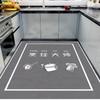 Alfombra de Cocina Simple de PVC Anti-Aceite e Impermeable, Felpudo de Entrada, Resistente a la Suciedad, Felpudo sin Lavado, Alfombra de Sala de Estar