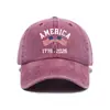 Gorra de Espíritu del 250º Aniversario de la Declaración de Independencia de Estados Unidos, Gorra de Béisbol con Estampado Vintage Lavado, Gorra de Sol para Exteriores