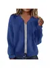 Comercio Exterior Europeo y Americano Transfronterizo Nuevo Amazon Wish Chaqueta Casual Jacquard de Manga Larga para Mujer