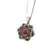S925 prata esterlina sul ágata vermelha lótus retro pingente personalizado seis palavras mantra elegante estilo clássico das mulheres all-match pingente