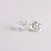 Contas Transparentes Iridescentes em Formato de Coração Cruzado Perfurado para Pulseira DIY de Coração e Estrela Acessórios de Anel para Pendurar Materiais