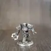 Ajedrez de Guerra de Cobre Mini Soldado Juguete Modelo Figura Decoración de Mesa Piezas de Ajedrez de Guerra Figura del Ejército Cobre Blanco