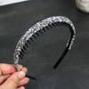 Diadema de diamantes completa con dientes antideslizantes, diadema para cabello suelto, temperamento Joker, presión para lavar la cara, horquilla, nuevos accesorios para el cabello acrílicos al por mayor