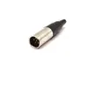 MINI 5 pines Carnon macho MINI enchufe MINI XLR5P cuerpo macho enchufe micrófono cabeza de micrófono