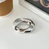Broche Redondo de Diseño Geométrico Asimétrico de Moda Europeo y Americano Líneas Plisadas Accesorios Creativos Elegantes para Traje Corsage