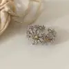 Colección de Anillos de Latón Plateado con Circonita de Moda Más Vendidos, Anillos de Plata de Lujo Ligero Transfronterizos, Versátiles para el Uso Diario