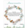 Pulsera de piedra de cuentas de grava vintage de negocios multicolor con cuerda elástica de cartón pulsera venta caliente transfronteriza europea y americana
