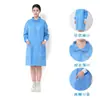 Roupa Protetora Descartável à Prova de Poeira Jaleco Branco Fábrica de Alimentos Experimental Descartável Não Tecido Roupa de Isolamento Visita de Trabalho Roupa de Proteção