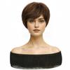 Peluca Cobertura de Cabeza Completa Cabello Corto Liso Unisex Comercio Exterior Transfronterizo Nuevo Explosiones de Amazon Cobertura Completa de Cabello Superior en stock