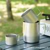 Taza de Cerveza Pura de Titanio para Exteriores, Taza Portátil de Agua para Acampar, Taza de Bebida para Acampar, Taza de Café de Cristal de una y Doble Capa, Al por Mayor en Stock