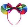 Faixa de Cabelo com Laço do Mickey Transfronteiriça Europeia e Americana para Bebê Festa de Feriado DIY Faixa de Cabelo Festa de Dia dos Namorados Acessórios de Cabelo para Crianças
