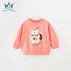Moletons Infantis de Primavera e Outono, Roupas Infantis Europeias e Americanas Largas para Meninos, Roupas Infantis Modernas de Tamanho Pequeno e Médio, Tops Infantis com Gola Redonda, Mangas Longas, Prontos para Venda