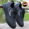 Sapatos masculinos outono e inverno impermeáveis sapatos de cano alto de couro sapatos da moda que combinam com tudo pretos antiderrapantes sapatos casuais esportivos sapatos de corrida masculinos de cano baixo