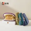 2025 Nova Bolsa de Armazenamento com Zíper e Franjas de Chenille Capacidade Extra Grande Bolsa para Joias Embalagem para Joias Saco de Poeira