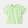 Camiseta de Lycra y Algodón de Manga Corta para Niños de 0 a 3 Años Niños y Niñas Bebé Camisetas Finas de Media Manga Camisetas de Verano para Bebé Ropa para Niños