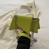 Simples Cool Solid Color Underarm Bag Mulheres 2024 Verão Novo Estilo Simples Shoulder Bag Casual Commuter Crossbody Bag