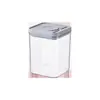 Frasco Hermético de Presión para Cocina para Granos, Caja de Almacenamiento de Grado Alimenticio, Contenedor de Plástico a Prueba de Humedad para Snacks y Especias
