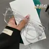 Gafas de Estilo Coreano Ultraligeras con Montura Negra Grande que te Hacen Ver Más Clara y Delgada, un Imprescindible para Mujeres por la Mañana, Gafas Versátiles sin Graduación para Hombres