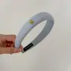 Diadema Ancha Coreana Simple de Lazo Color Sólido Corona Alta Para Lavarse la Cara Presionar el Cabello Dibujo Animado Elegante Diadema Accesorio para el Cabello