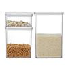 Frasco colgante sellado de grado alimenticio, de gran capacidad, transparente, para almacenar granos, refrigerios, frutos secos, caja de conservación de alimentos frescos a prueba de humedad.