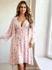 2026 estilo nuevo bata de dormir para casa pijama cómodo dulce camisón de tirantes ropa de casa para niña 7718