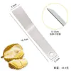 Comerciante de Frutas Entrega Herramienta para Pelar Durian, Cuchillo Curvo, Cuchillo para Pelar Toronja, Cuchillo para Frutas, Cuchillo para Pelar Durian de Acero Inoxidable Engrosado