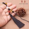 Cuerda para llaves con borla Yuanbao tejida a mano, colgante de calabaza con texto para coche, borla, cuerda colgante para hombres y mujeres, venta al por mayor