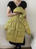 Novo Casaco Infantil de Penas de Pato Branco Espesso de Comprimento Médio para Outono e Inverno Casaco Casual de Inverno Roupa Infantil Atacado