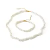 Colar de Pérolas Irregular Estilo Tribunal Francês Transfronteiriço Pulseira de Pérolas Elegante Retrô Feminina Joias de Pérolas de Alta Qualidade