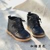 Botines Cortos de Cuero Genuino para Niñas Botas Casuales Barrocas Martin Botas de Algodón para Otoño e Invierno 2024 Nuevos Botines para Bebé Botas de Cuero Botas Sencillas