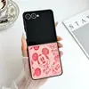 Funda de Teléfono Móvil de Dibujos Animados Moderna de Mickey Adecuada para Samsung Zflip6 Cubierta Protectora Linda Moda Flip7 Celebridad de Internet Modelo Popular