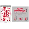 Halloween Centro Comercial Ventana Fantasma Pegatinas Aterradoras Amazon Popular Decoración Fiesta de Halloween Huella de Mano de Sangre Pegatinas Estáticas