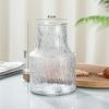 Vaso de vidro glaciar com alto valor de cor ins estilo grande boca vaso sala de estar quarto desktop cultivo de água arranjo de flores decoração