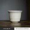 Taza de Té de Cerámica con Esmalte Gris Planta Shanding Taza Japonesa para Cata de Té Kung Fu Taza de Maestro Retro Taza Fragante Kung Fu para el Hogar