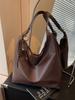 Bolso Transfronterizo Estilo Lazy para Mujer de Gran Capacidad 2024 Nuevo Otoño e Invierno Retro Casual Bolso de Hombro Bolso Tote de Alta Gama