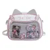 Bolsa fofa Feminina Soft Girl Estudante Dor Bolsa Transparente Bolsa Estilo Japonês Estilo Universitário JK Bolsa de Bebê Ombro Crossbody Bolsa