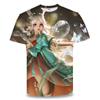 Camiseta informal de manga corta con impresión 3D de la serie Game King para adultos y niños, nueva camiseta transfronteriza para hombre, suministro de comercio exterior