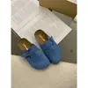 Estilo Retro Coreano Estilo Mori Suela Gruesa Baotou Medio Zapato Abierto Ropa Exterior para Mujer 2025 Primavera y Otoño Nuevo Versátil para el Trabajo Chanclas Birkensian