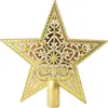 Decoración Estrella de la Punta del Árbol de Navidad y Año Nuevo Estrella de Cinco Puntas Nubes Propicias Estrella de Cinco Puntas Accesorios para la Punta del Árbol Estrella de Cinco Puntas de Plástico