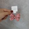 Cuerda para la Cabeza de Bebé Dulce Linda Niña Pequeña Niños Tendón de Goma Frijol Rosa Borde Auricular Mini Lazo Cuerda para el Cabello Anillos para el Cabello