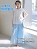 Pantalones anchos de verano para niñas, pantalones Yamamoto finos para niñas, pantalones casuales para niñas, pantalones antimosquitos de seda de hielo para niñas grandes