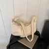 Nicho Único Extranjero Retro de Alta Gama Plisado Estilo Holgazán Casual Bolso Dumpling para Mujer para Viaje al Trabajo Combinable Bolso de Hombro Cruzado