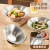 Cuenco de ensalada de acero inoxidable estilo coreano, tazón de una sola capa para cocinar fideos fríos, tazón grande para sopa, fideos bibimbap dorados, tienda de barbacoa para el hogar