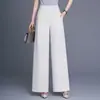 Pantalones de pierna ancha estilo traje, a la moda y versátiles, diseño primavera/otoño 2026, alta calidad, tiro alto, corte holgado, pantalones casuales que estilizan